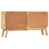Rustika Rowe -  Sideboard Brown and Black 160x30x80 cm Solid Rough Mango Wood